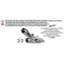 copy of SILENCIADORES RACING WORKS ARROW ACERO INOXIDABLE TITANIO DUCATI PANIGALE V4 2018-2022 2