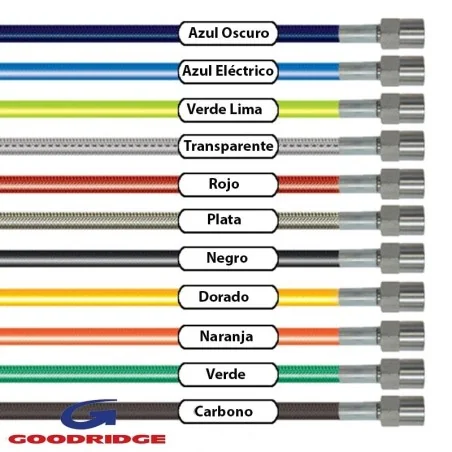 GOODRIDGE Metallschlauch hinten ohne ABS