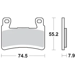 copy of Bremsbeläge SBS P622-DC DUAL CARBON 2