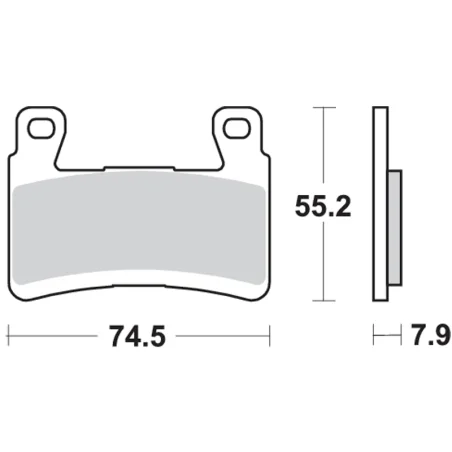 Pastillas de freno SBS P894-DC DUAL CARBON REF P894-DC