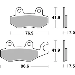 Pastillas de freno SBS P955-DC DUAL CARBON REF P955-DC 2