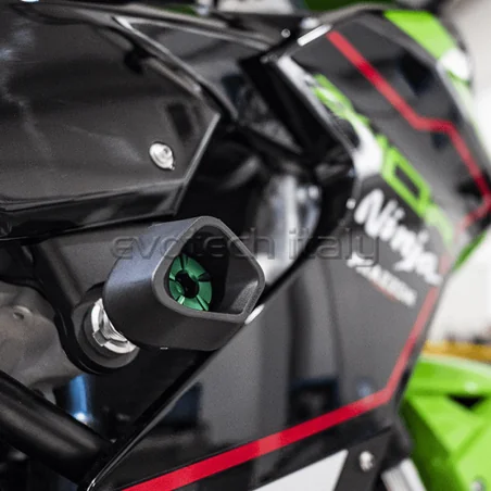 EVOTECH TOPES ANTICAIDA ANTI SHOCK para KAWASAKI ZX-10R 2016-2022 REF: DEFA-013