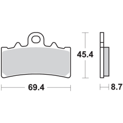 Pastilla de freno SBS 877-DC DUAL CARBON ref 877-DC 2