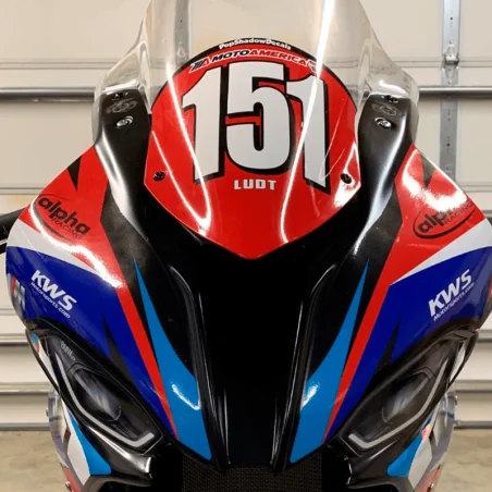 BMW S1000RR 2019+FACTORY Scheinwerferaufkleber im WSBK-Stil
