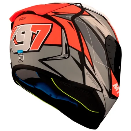 CASCO MT HELMETS REVENGE 2 XAVI VIERGE MATT PEARL FLUOR RED