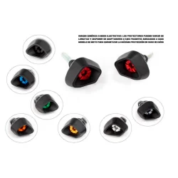 Protectores anti caída anti shock EVOTECH para Kawasaki Z750 2004-2006 / Z1000 2003-2006