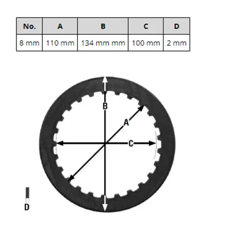 KIT SEPARADORES EMBRAGUE TRW MES315-8