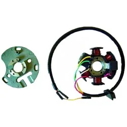 Stator Kokusan 6 Polos 12V 85W (Mot. Derbi/Piaggio 6 v. con arranque eléctrico)