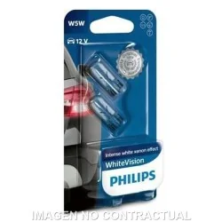 Lámpara Philips Todo Cristal W5W White Vision 12V 5W REF 2012961BV