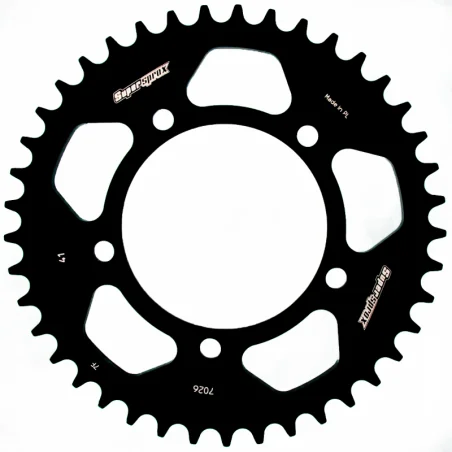 Corona Transmisión SUPERSPROX Acero Aprilia 525REF: RAL7026X--BLK