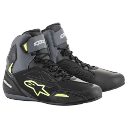 BOTAS ALPINESTARS FASTER-3 DRYSTAR BLACK / GREY / YELLOW FLUO