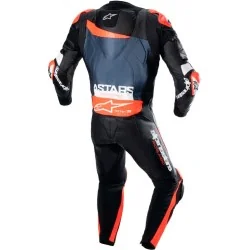 MONO ALPINESTARS GP PLUS V4 PROFESSIONAL BLACK / RED FLUO / DARK BLUE 2