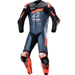 MONO ALPINESTARS GP PLUS V4 PROFESSIONAL BLACK / RED FLUO / DARK BLUE