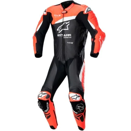 MONO ALPINESTARS GP PLUS V4 PROFESSIONAL BLACK / RED FLUO / WHITE
