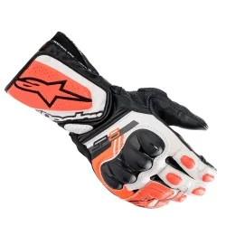 GUANTES ALPINESTARS SP-8 V3 BLACK / WHITE / RED FLUO