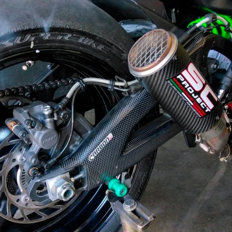CARBON 2 RACE Protectores Basculante Carbono Kawasaki ZX10R 2016-2022