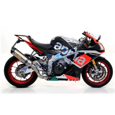 ESCAPE ARROW GP2 NO HOMOLOGADO EN ACERO INOX. NEGRO PARA APRILIA RSV4 RR 15-16