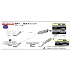 CONECTOR ARROW NO HOMOLOGADO PARA APRILIA RSV4 09-15 Y APRILIA TUONO V4R 11-15 2