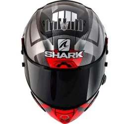 CASCO SHARK RACE-R PRO GP 06 REPLICA ZARCO WINTER TEST CARBON / CHROM / RED 2