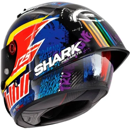 CASCO SHARK RACE-R PRO GP 06 REPLICA ZARCO CHAKRA CARBONO / VIOLETA / AZUL