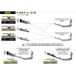 copy of ARROW TITANIUM "TRACK" SCHALLDÄMPFER EURO 5 ZUGELASSEN BMW S 1000 RR / R 2021-2022 2
