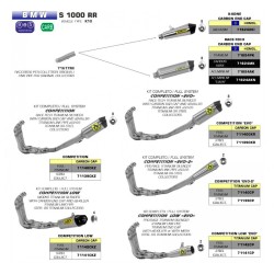 copy of ARROW TITANIUM "TRACK" SCHALLDÄMPFER EURO 5 ZUGELASSEN BMW S 1000 RR / R 2021-2022 2