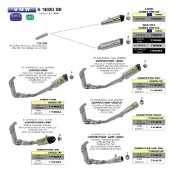 copy of ARROW TITANIUM "TRACK" SCHALLDÄMPFER EURO 5 ZUGELASSEN BMW S 1000 RR / R 2021-2022 2