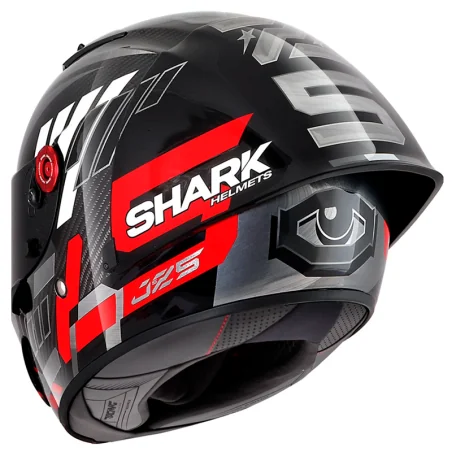 CASCO SHARK RACE-R PRO GP 06 REPLICA ZARCO WINTER TEST CARBON / CHROM / RED