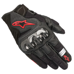 GUANTES ALPINESTARS SMX-1 AIR V2 BLACK / RED FLUO