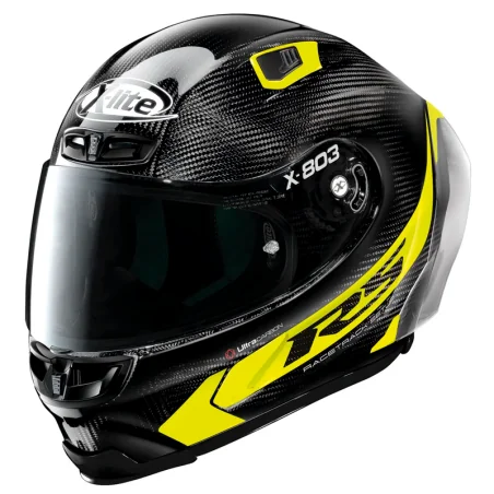 CASCO X-LITE X-803 RS ULTRA CARBON HOT LAP BLACK / YELLOW
