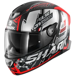 CASCO SHARK SKWAL 2.2 NOXXYS BLACK / RED / SILVER