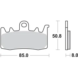 SBS Pastilla de freno SBS P900-DC DUAL CARBON 2