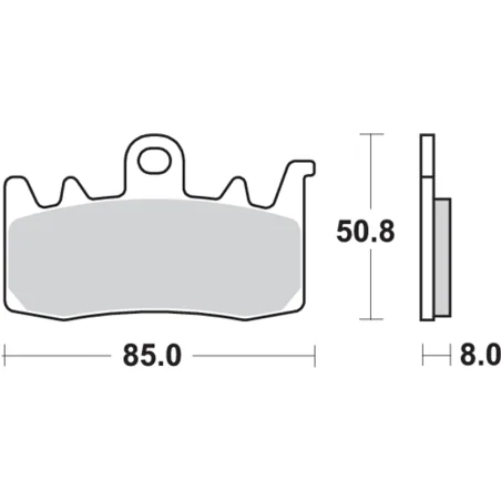 SBS Pastilla de freno SBS P900-DC DUAL CARBON