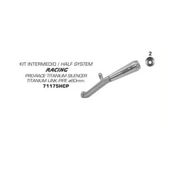 copy of ARROW TITANIUM "TRACK" SCHALLDÄMPFER EURO 5 ZUGELASSEN BMW S 1000 RR / R 2021-2022
