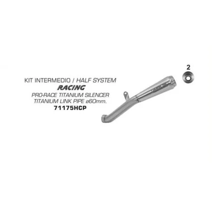 ESCAPE ARROW PRO-RACE NO HOMOLOGADO EN TITANIO PARA HONDA CBR 1000 RR 17-19