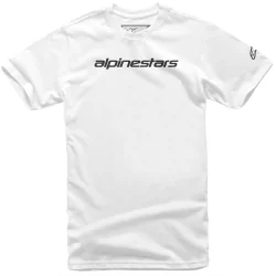 CAMISETA ALPINESTARS LINEAR WORDMARK WHITE BLACK