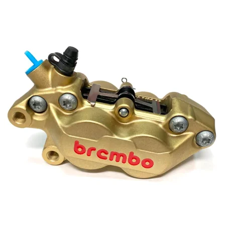 PINZA DE FRENO DELANTERA IZQUIERDA 40MM BREMBO RACING GOLD SERIES P4-40R LOGO ROJO REF 20516574