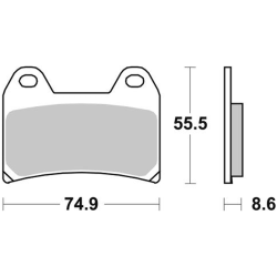 Pastillas de freno SBS P706-DC 2