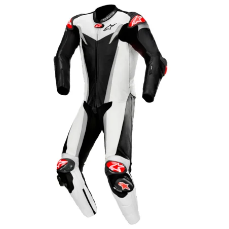 MONO ALPINESTARS GP TECH V3 PROFESSIONAL FOR TECH AIR NEGRO / BLANCO / PLATA