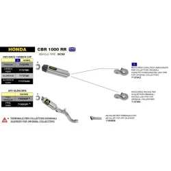 copy of ARROW TITANIUM "TRACK" SCHALLDÄMPFER EURO 5 ZUGELASSEN BMW S 1000 RR / R 2021-2022 2
