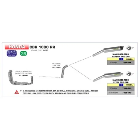 copy of ARROW TITANIUM "TRACK" SCHALLDÄMPFER EURO 5 ZUGELASSEN BMW S 1000 RR / R 2021-2022