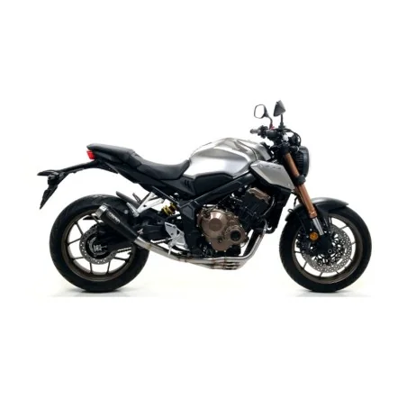 ESCAPE ARROW PRO-RACE NO HOMOLOGADO EN ACERO INOX. NEGRO PARA HONDA CB 650 R 19-22 / CBR 650 R 19-22
