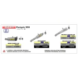 ESCAPE ARROW GP2 HOMOLOGADO EN ACERO INOX. NEGRO PARA DUCATI 959 PANIGALE 16-19 2