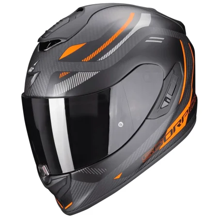 CASCO SCORPION EXO-1400 EVO CARBON AIR KYDRA MATT BLACK / ORANGE