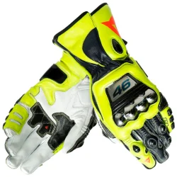 DAINESE VOLLE METALL HANDSCHUHE 6 REPLIK ROSSI VR46