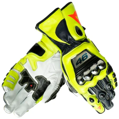 DAINESE VOLLE METALL HANDSCHUHE 6 REPLIK ROSSI VR46