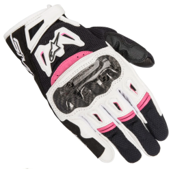 GUANTES ALPINESTARS STELLA SMX-2 AIR CARBON V2 LADY BLACK / WHITE / FUCHSIA