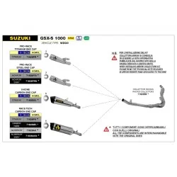 copy of SILENCIADORES RACING WORKS ARROW ACERO INOXIDABLE TITANIO DUCATI PANIGALE V4 2018-2022 2