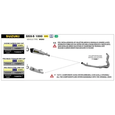 copy of SILENCIADORES RACING WORKS ARROW ACERO INOXIDABLE TITANIO DUCATI PANIGALE V4 2018-2022