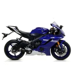 ESCAPE HOMOLOGADO ARROW PRO-RACE EN NICROMO NEGRO PARA YAMAHA YZF 600 R6 17-21 2